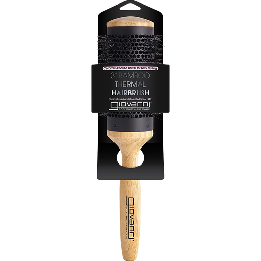 Giovanni Bamboo Hair Brush Thermal Ceramic Coated Barrel