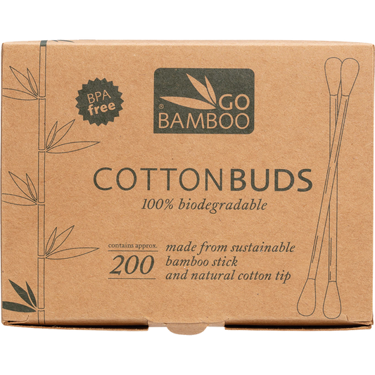 Go Bamboo Cotton Buds 100% Biodegradable