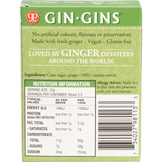 The Ginger People Gin Gins Ginger Candy Chewy Original
