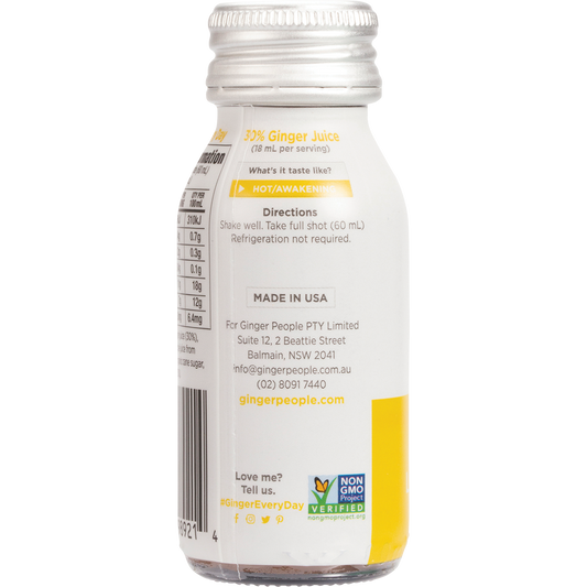 The Ginger People Ginger Shot Lemon Cayenne - Box of 12