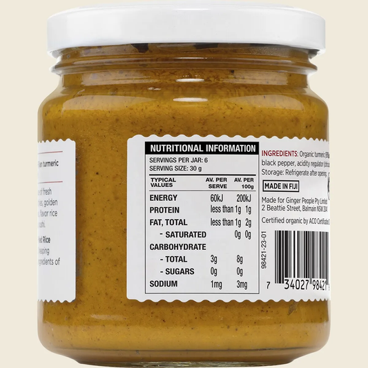 The Ginger People Turmeric Paste Organic - Box of 6