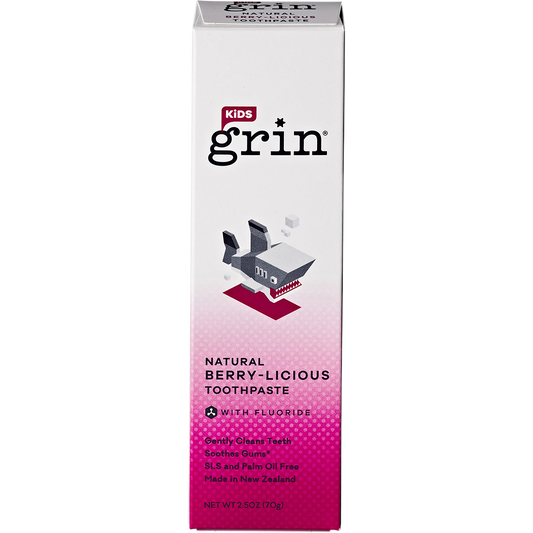 Grin Toothpaste Kids Berry-Licious with Fluoride