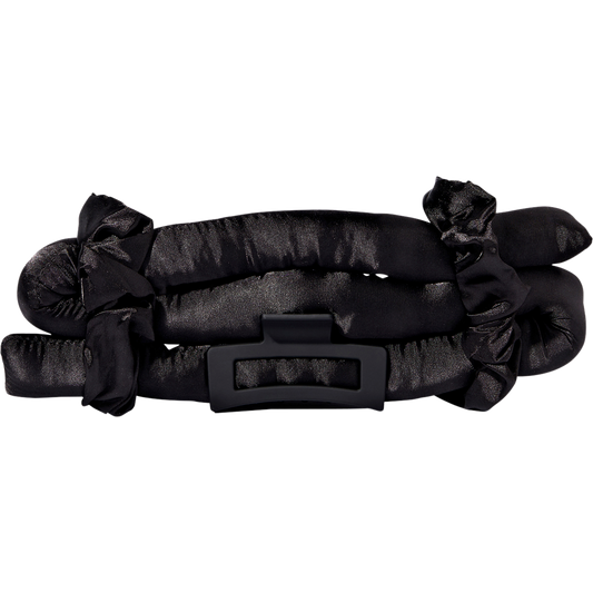 Giovanni Heatless Satin Hair Curling Set Black