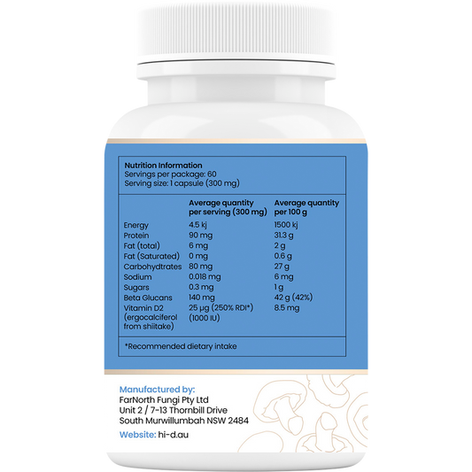 Hi-D Natural Vitamin D 1000 IU + Beta Glucan