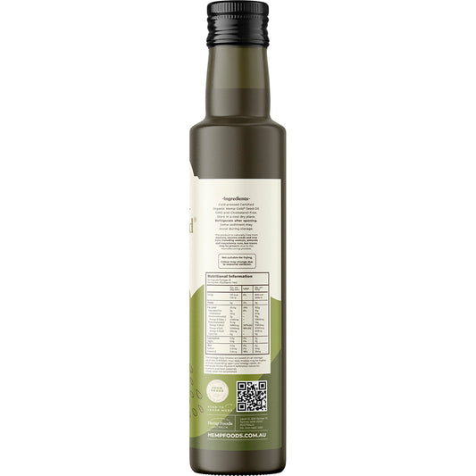 HEMP FOODS AUSTRALIA Organic Hemp Gold Seed Oil  1 x 500ml