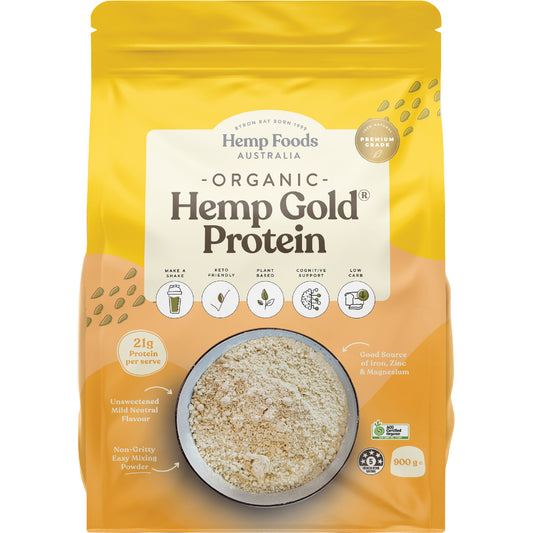 HEMP FOODS AUSTRALIA Organic Hemp Gold Protein 1 x 900g