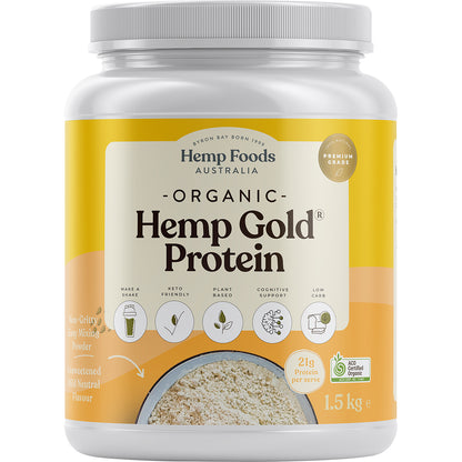 HEMP FOODS AUSTRALIA Organic Hemp Gold Protein 1 x 1.5kg