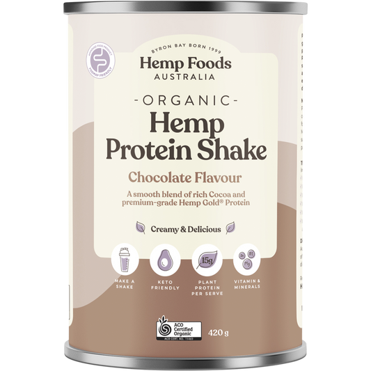 Hemp Foods Australia Organic Hemp Protein Shake Chocolate