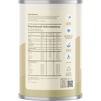 HEMP FOODS AUSTRALIA Organic Hemp Protein Shake Natural 1 x 420g