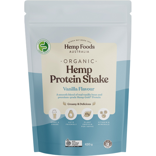 Hemp Foods Australia Organic Hemp Protein Shake Vanilla