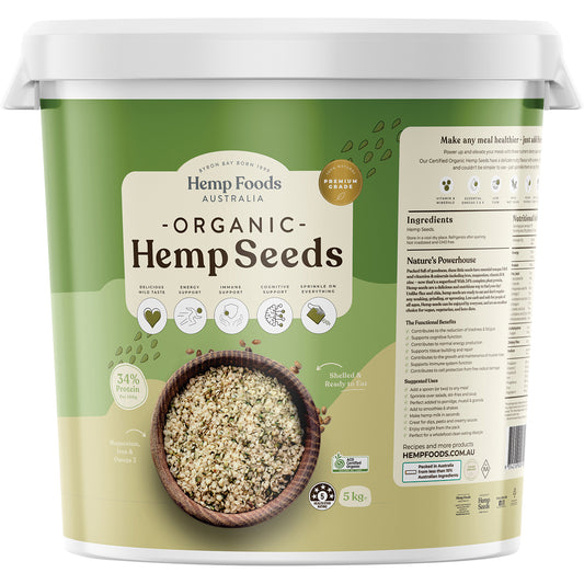 HEMP FOODS AUSTRALIA Organic Hemp Gold Protein 1 x 5kg