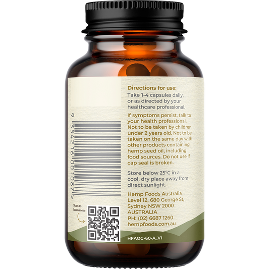 Hemp Foods Australia Plant-Based Omega with Hemp Gold Seed Oil