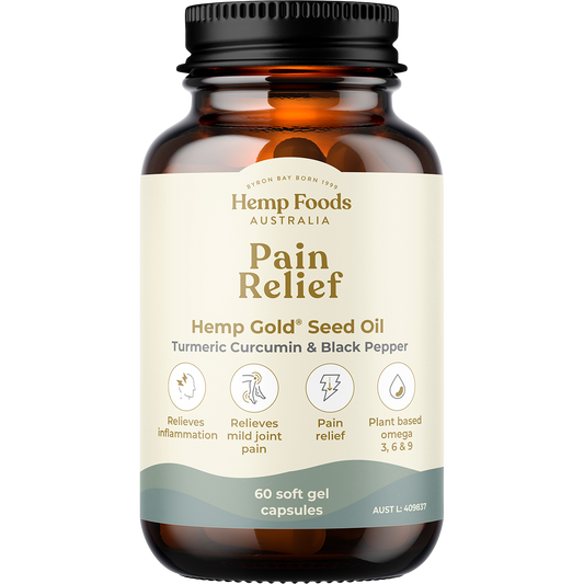 Hemp Foods Australia Pain Relief with Hemp Gold Seed Oil