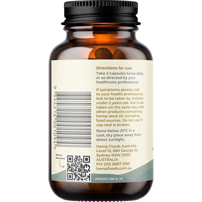 HEMP FOODS AUSTRALIA Pain Relief with Hemp Gold Seed Oil 1 x 60 Caps