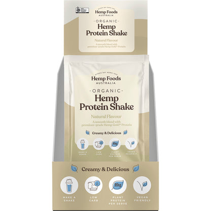 HEMP FOODS AUSTRALIA Organic Hemp Protein Shake Natural 7 x 35g