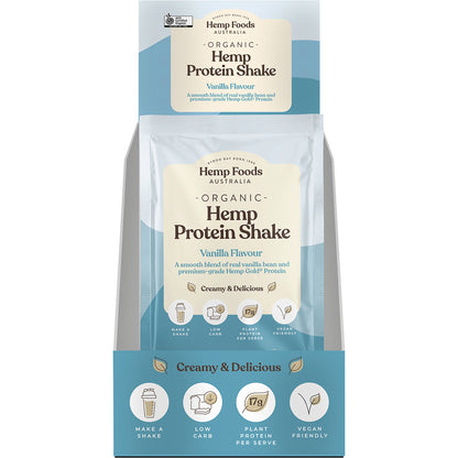 HEMP FOODS AUSTRALIA Organic Hemp Protein Shake Vanilla 7 x 35g
