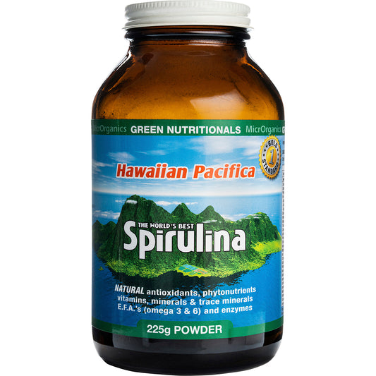 GREEN NUTRITIONALS Hawaiian Pacifica Spirulina Powder 1 x 225g