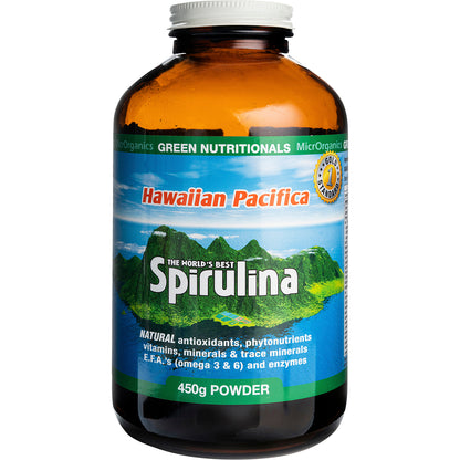 GREEN NUTRITIONALS Hawaiian Pacifica Spirulina Powder 1 x 450g