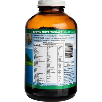 GREEN NUTRITIONALS Hawaiian Pacifica Spirulina Powder 1 x 450g
