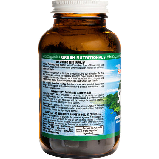 GREEN NUTRITIONALS Hawaiian Pacifica Spirulina Powder 1 x 100g