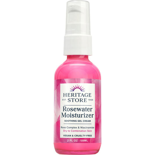 Heritage Store Rosewater Moisturizer Dry to Combination Skin