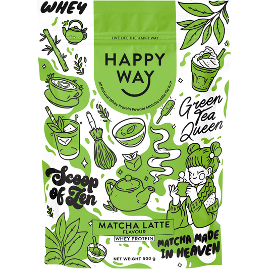 Happy Way Whey Protein Powder Matcha Latte