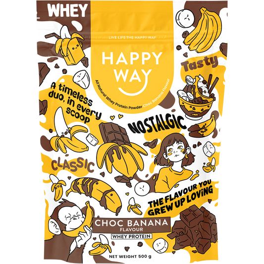 Happy Way Whey Protein Powder Choc Banana