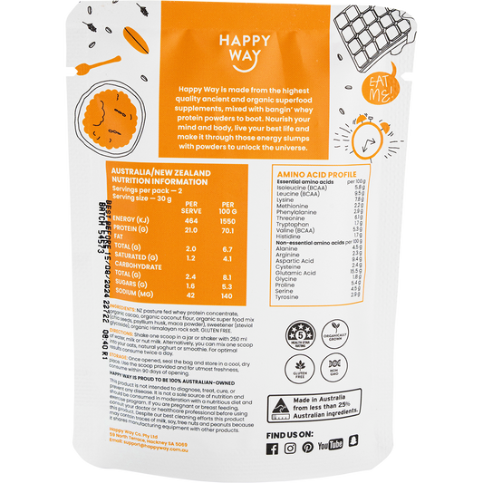 Happy Way Whey Protein Powder Chocolate