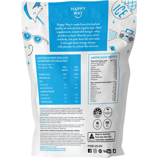 Happy Way Whey Protein Powder Vanilla