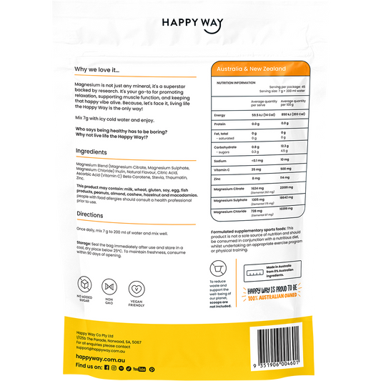 Happy Way Magnesium Powder Tropical