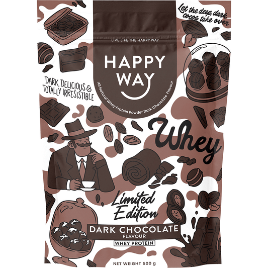 Happy Way Whey Protein Powder Dark Chocolate