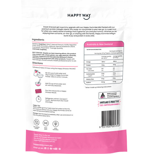 Happy Way Happy Gummies Strawberry