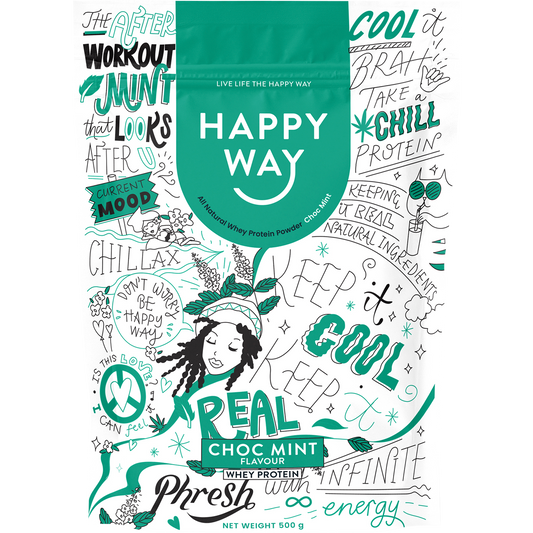 Happy Way Whey Protein Powder Choc Mint
