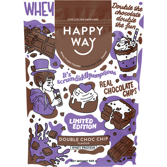 Happy Way Whey Protein Powder Double Choc Chip