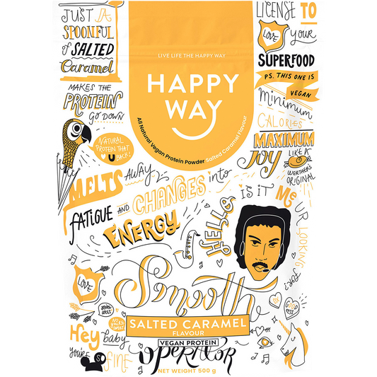 Happy Way Vegan Protein Powder Salted Caramel