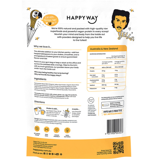Happy Way Vegan Protein Powder Salted Caramel