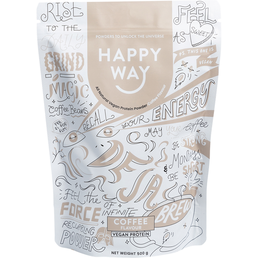 Happy Way Vegan Protein Powder Coffee