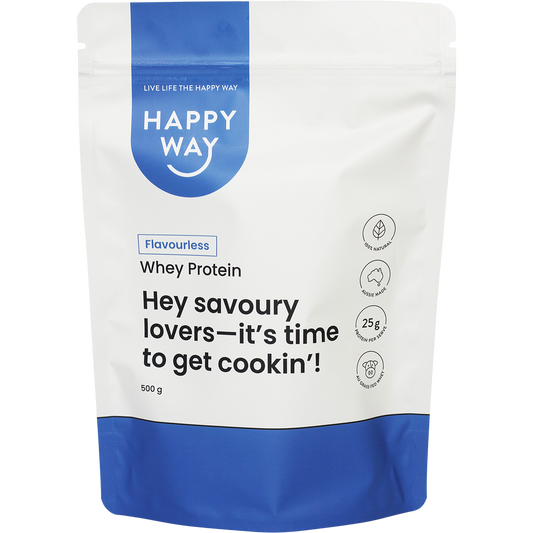 Happy Way Whey Protein Powder Flavourless