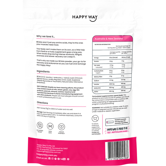 Happy Way BCAA Recharge Raspberry