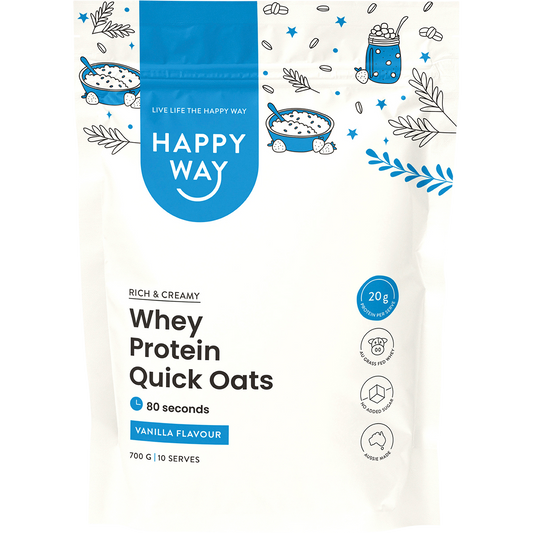 Happy Way Whey Protein Quick Oats Vanilla