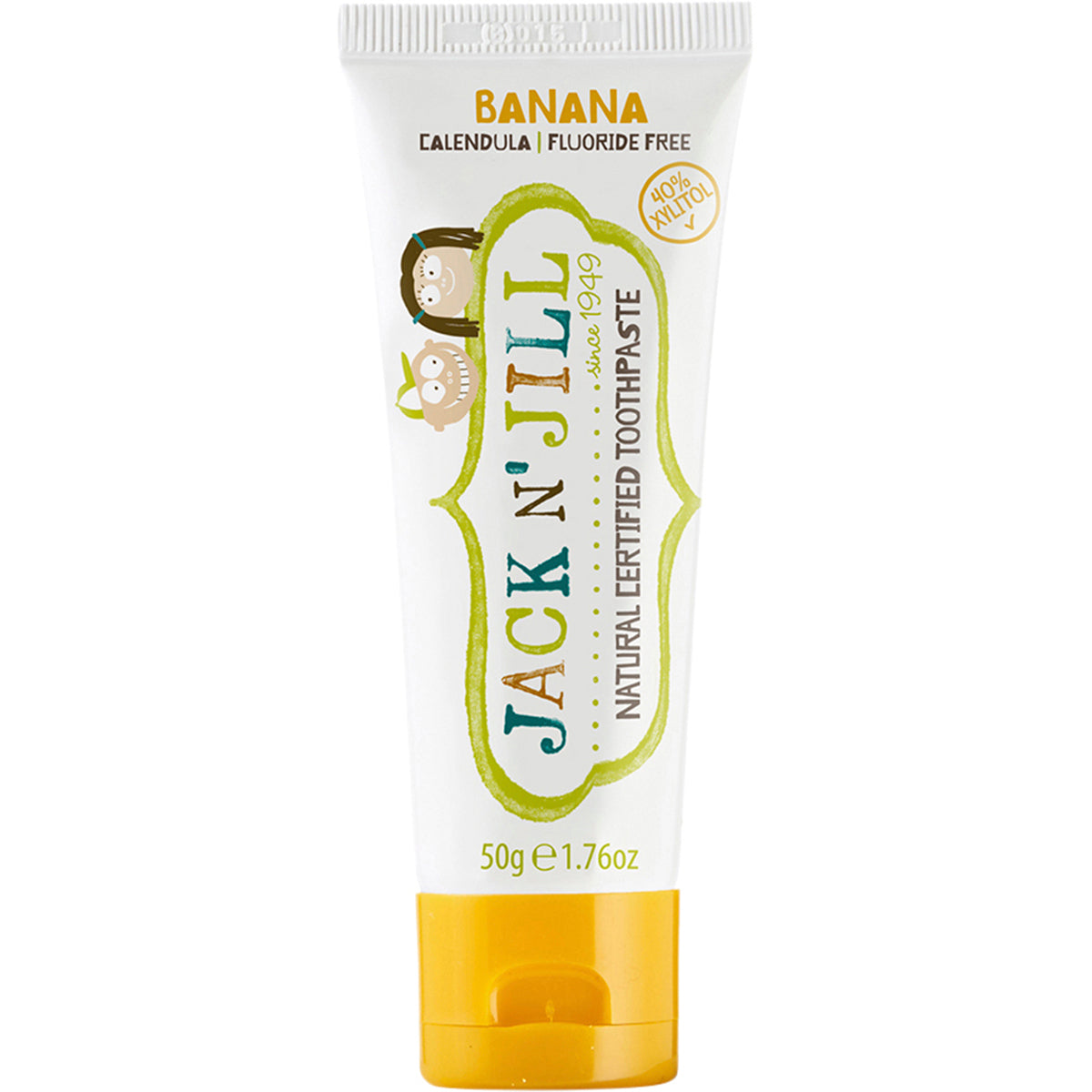 JACK N' JILL Toothpaste Children Banana Fluoride Free 6 x 50g