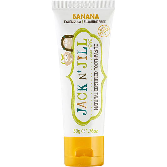 JACK N' JILL Toothpaste Children Banana Fluoride Free 6 x 50g