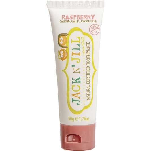 JACK N' JILL Toothpaste Children Raspberry Fluoride Free 6 x 50g