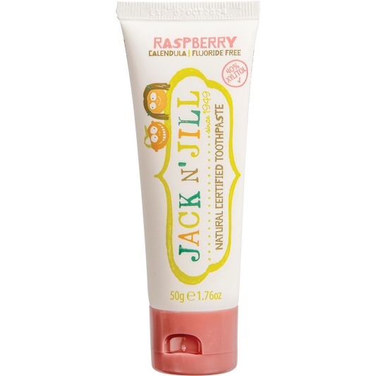 Jack N' Jill Toothpaste Children Raspberry Fluoride Free - Box of 6