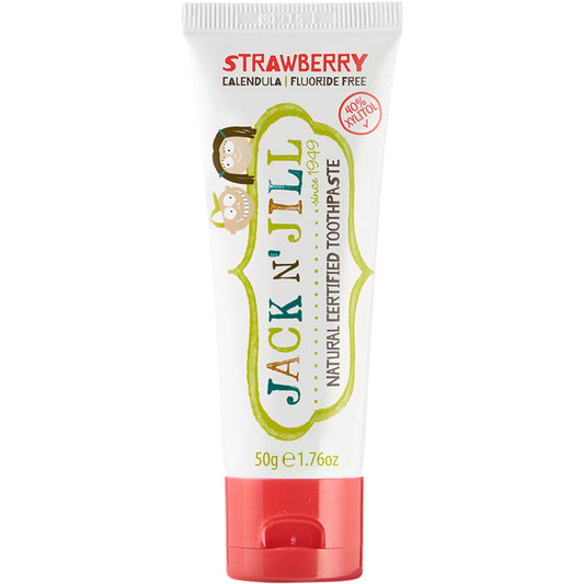 JACK N' JILL Toothpaste Children Strawberry Fluoride Free 6 x 50g