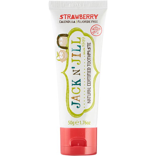 Jack N' Jill Toothpaste Children Strawberry Fluoride Free - Box of 6