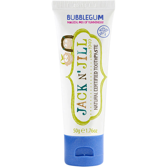 JACK N' JILL Toothpaste Children Bubblegum Fluoride Free 6 x 50g
