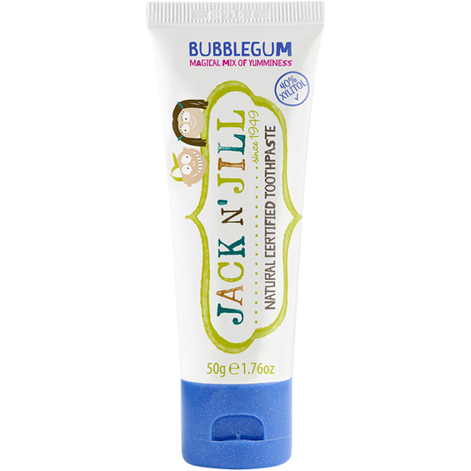 Jack N' Jill Toothpaste Children Bubblegum Fluoride Free - Box of 6