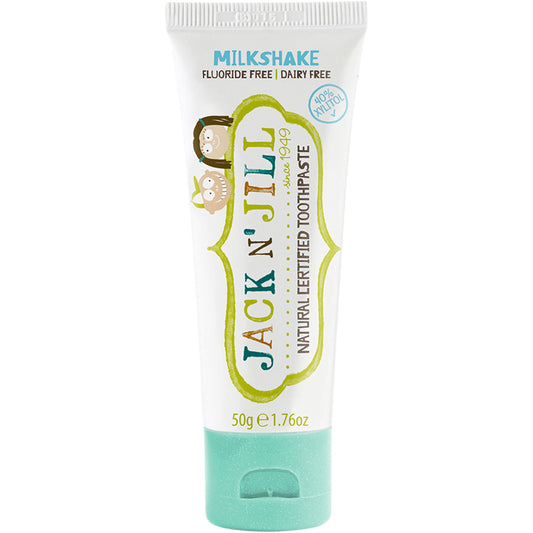 JACK N' JILL Toothpaste Children Milkshake Fluoride Free 6 x 50g