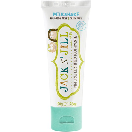 Jack N' Jill Toothpaste Children Milkshake Fluoride Free - Box of 6